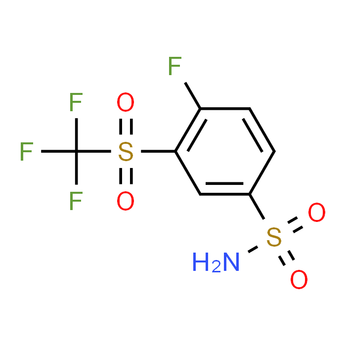 4-Fluoro-3-((trifluoromethyl)sulfonyl)benzenesulfonamide