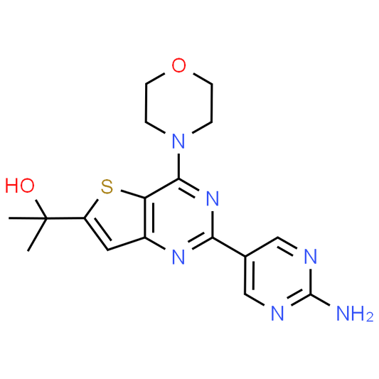 2-(2-(2-Aminopyrimidin-5-yl)-4-morpholinothieno[3,2-d]pyrimidin-6-yl)propan-2-ol