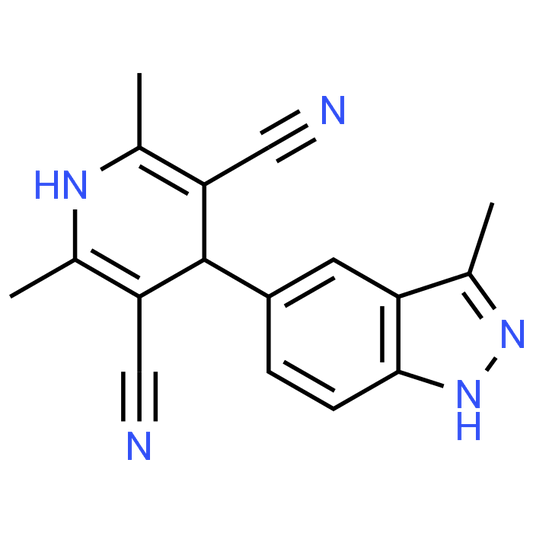 2,6-Dimethyl-4-(3-methyl-1H-indazol-5-yl)-1,4-dihydropyridine-3,5-dicarbonitrile