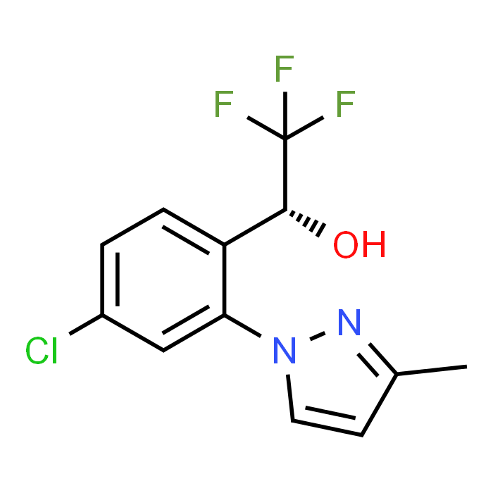 (R)-1-(4-Chloro-2-(3-methyl-1H-pyrazol-1-yl)phenyl)-2,2,2-trifluoroethan-1-ol