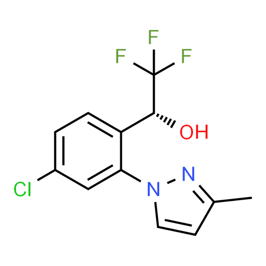 (R)-1-(4-Chloro-2-(3-methyl-1H-pyrazol-1-yl)phenyl)-2,2,2-trifluoroethan-1-ol
