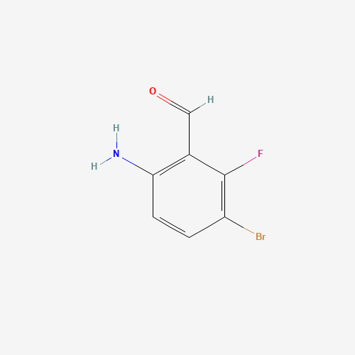 6-Amino-3-bromo-2-fluorobenzaldehyde