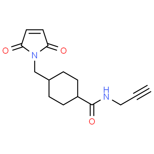 4-((2,5-Dioxo-2,5-dihydro-1H-pyrrol-1-yl)methyl)-N-(prop-2-yn-1-yl)cyclohexanecarboxamide