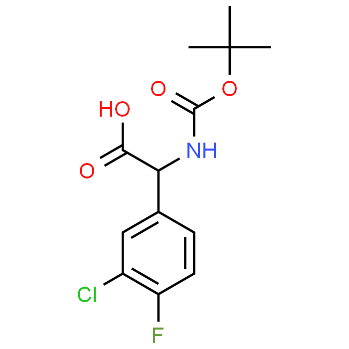3-Chloro-a-(Boc-amino)-4-fluorobenzeneacetic acid
