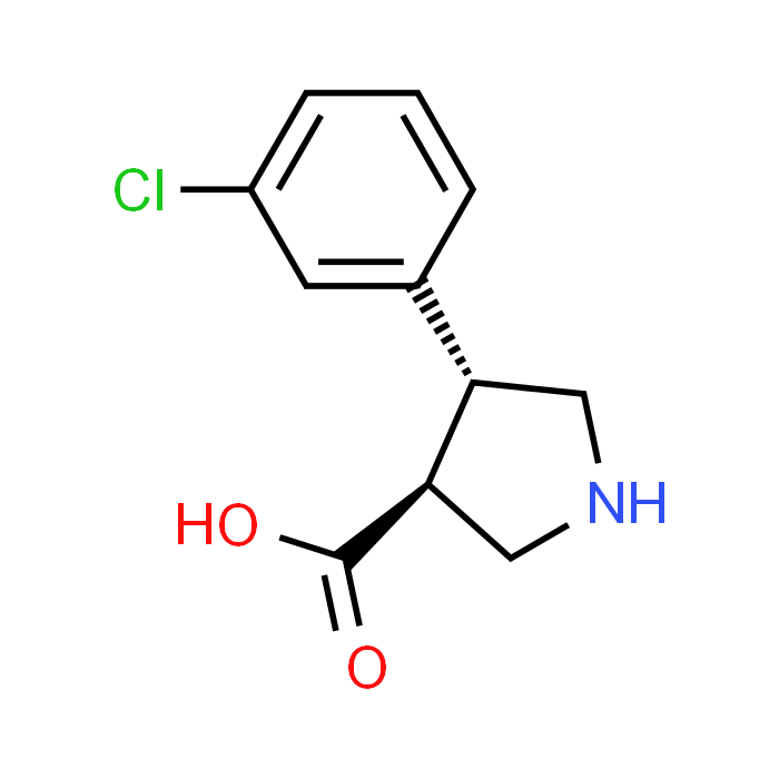 (3S,4R)-4-(3-Chlorophenyl)pyrrolidine-3-carboxylic acid