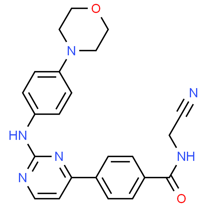 N-(Cyanomethyl)-4-(2-((4-morpholinophenyl)amino)pyrimidin-4-yl)benzamide