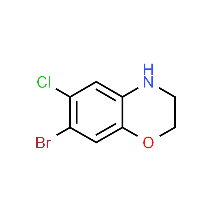 7-Bromo-6-chloro-3,4-dihydro-2H-benzo[b][1,4]oxazine - Achmem