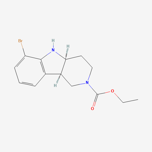 (4aS,9bR)-Ethyl 6-bromo-3,4,4a,5-tetrahydro-1H-pyrido[4,3-b]indole-2(9bH)-carboxylate