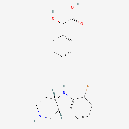 (4aS,9bR)-6-Bromo-2,3,4,4a,5,9b-hexahydro-1H-pyrido[4,3-b]indole (S)-2-hydroxy-2-phenylacetate
