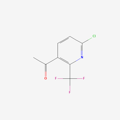1-(6-Chloro-2-(trifluoromethyl)pyridin-3-yl)ethan-1-one