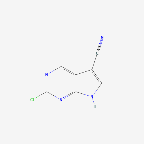 2-Chloro-7H-pyrrolo[2,3-d]pyrimidine-5-carbonitrile