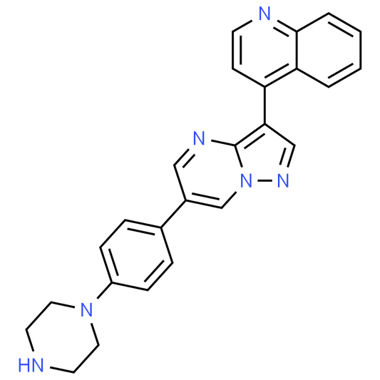 4-(6-(4-(Piperazin-1-yl)phenyl)pyrazolo[1,5-a]pyrimidin-3-yl)quinoline