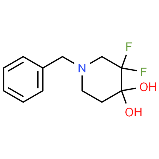 1-Benzyl-3,3-difluoropiperidine-4,4-diol