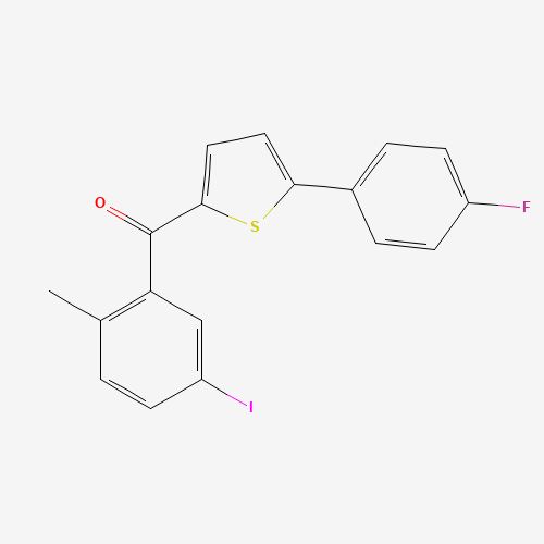 (5-(4-Fluorophenyl)thiophen-2-yl)(5-iodo-2-methylphenyl)methanone