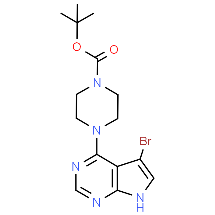 4-(4-Boc-1-piperazinyl)-5-bromo-7H-pyrrolo[2,3-d]pyrimidine