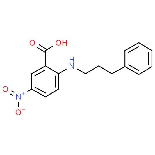 5-Nitro-2-((3-phenylpropyl)amino)benzoic acid