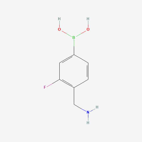 (4-(Aminomethyl)-3-fluorophenyl)boronic acid
