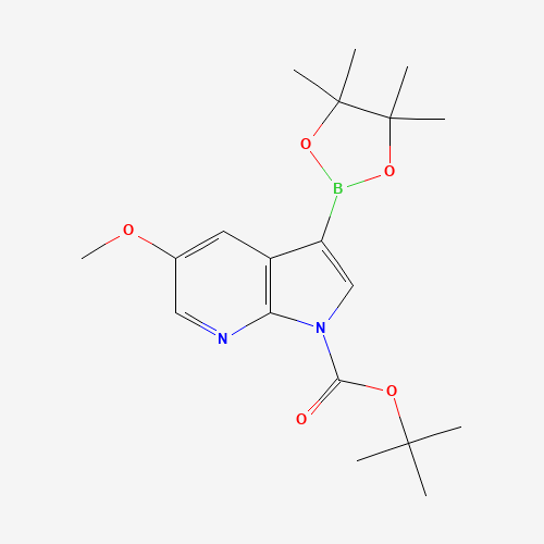 tert-Butyl 5-methoxy-3-(4,4,5,5-tetramethyl-1,3,2-dioxaborolan-2-yl)-1H-pyrrolo[2,3-b]pyridine-1-carboxylate
