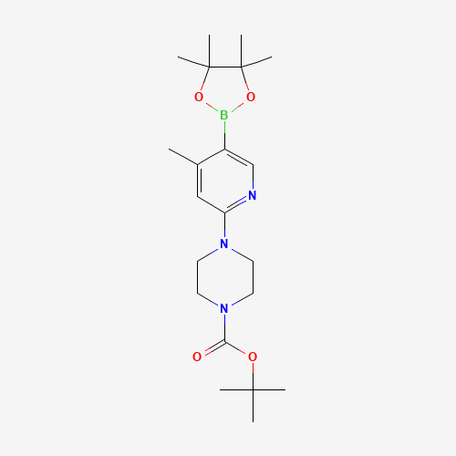 tert-Butyl 4-(4-methyl-5-(4,4,5,5-tetramethyl-1,3,2-dioxaborolan-2-yl)pyridin-2-yl)piperazine-1-carboxylate
