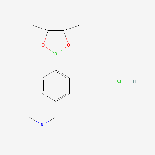 N,N-Dimethyl-1-(4-(4,4,5,5-tetramethyl-1,3,2-dioxaborolan-2-yl)phenyl)methanamine hydrochloride