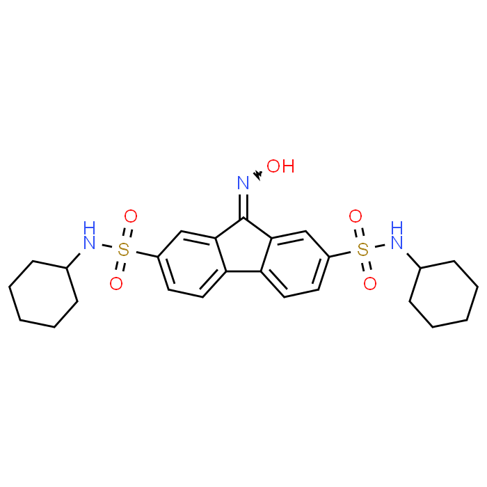 N2,N7-Dicyclohexyl-9-(hydroxyimino)-9H-fluorene-2,7-disulfonamide