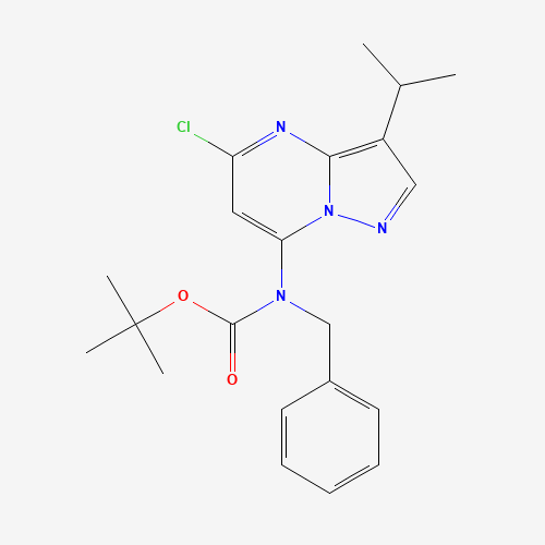 tert-Butyl benzyl(5-chloro-3-isopropylpyrazolo[1,5-a]pyrimidin-7-yl)carbamate
