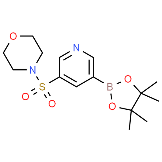 4-((5-(4,4,5,5-Tetramethyl-1,3,2-dioxaborolan-2-yl)pyridin-3-yl)sulfonyl)morpholine