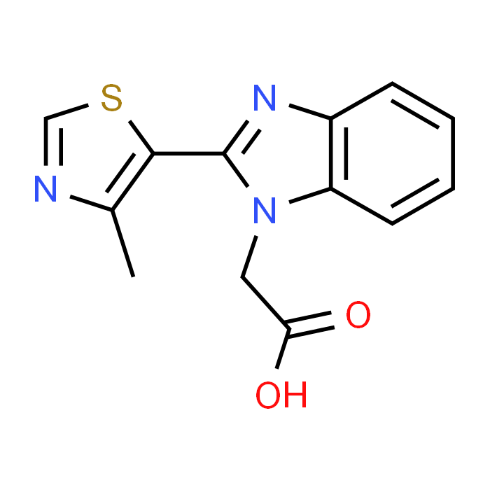 2-(2-(4-Methylthiazol-5-yl)-1H-benzo[d]imidazol-1-yl)acetic acid
