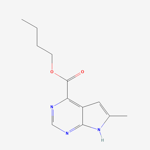Butyl 6-methyl-7h-pyrrolo[2,3-d]pyrimidine-4-carboxylate
