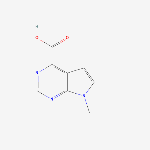 6,7-Dimethyl-7H-pyrrolo[2,3-d]pyrimidine-4-carboxylic acid