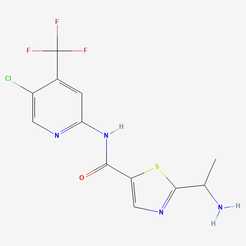 2-(1-Aminoethyl)-N-(5-chloro-4-(trifluoromethyl)pyridin-2-yl)thiazole-5-carboxamide