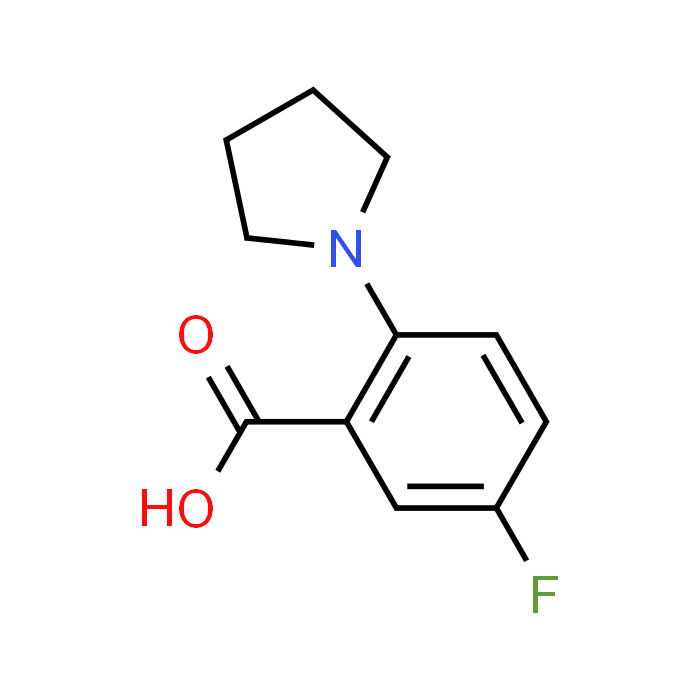5-Fluoro-2-pyrrolidinobenzoic Acid