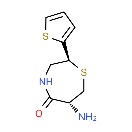 (2S,6R)-6-Amino-2-(thiophen-2-yl)-1,4-thiazepan-5-one