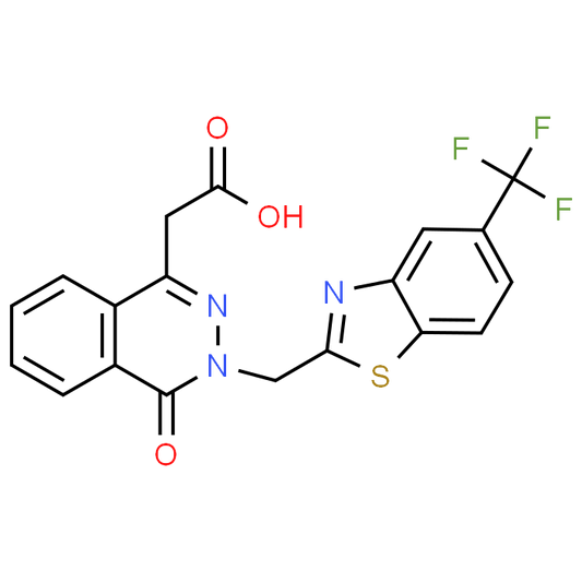 2-(4-Oxo-3-((5-(trifluoromethyl)benzo[d]thiazol-2-yl)methyl)-3,4-dihydrophthalazin-1-yl)acetic acid