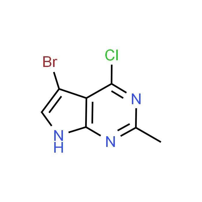 5-Bromo-4-chloro-2-methyl-7H-pyrrolo[2,3-d]pyrimidine
