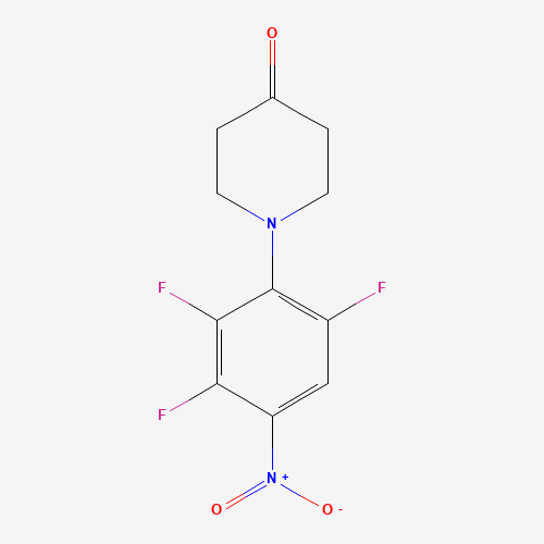 1-(2,3,6-Trifluoro-4-nitrophenyl)piperidin-4-one