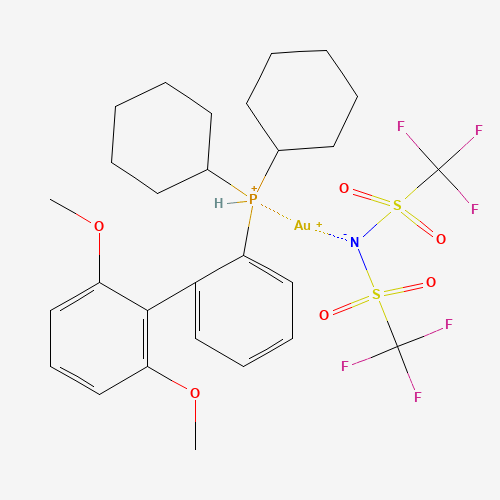 2-Dicyclohexyl(2′,6′-dimethoxybiphenyl)phosphine gold(I) bis(trifluoromethylsulfonyl)imide