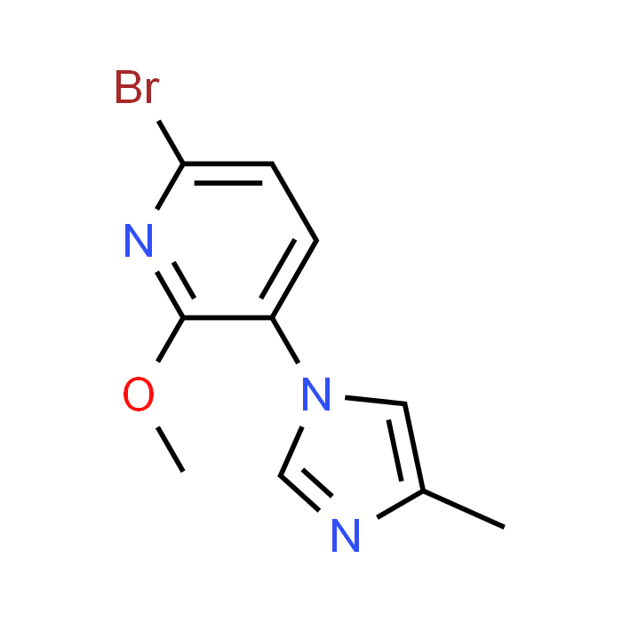 6-Bromo-2-methoxy-3-(4-methyl-1H-imidazol-1-yl)pyridine