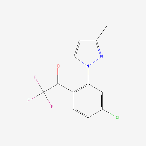 1-(4-Chloro-2-(3-methyl-1H-pyrazol-1-yl)phenyl)-2,2,2-trifluoroethanone