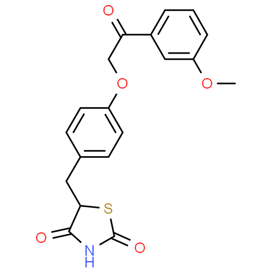 5-(4-(2-(3-Methoxyphenyl)-2-oxoethoxy)benzyl)thiazolidine-2,4-dione