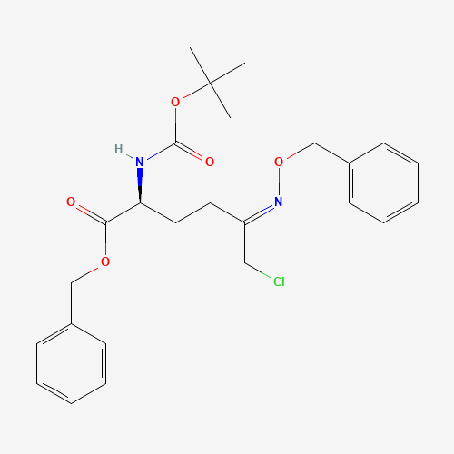 Benzyl (S)-5-((benzyloxy)imino)-2-((tert-butoxycarbonyl)amino)-6-chlorohexanoate