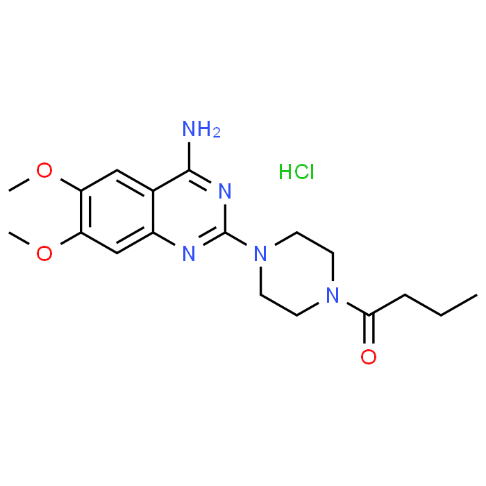 1-(4-(4-Amino-6,7-dimethoxyquinazolin-2-yl)piperazin-1-yl)butan-1-one hydrochloride