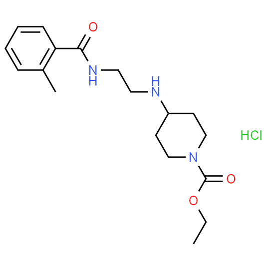 Ethyl 4-((2-(2-methylbenzamido)ethyl)amino)piperidine-1-carboxylate hydrochloride