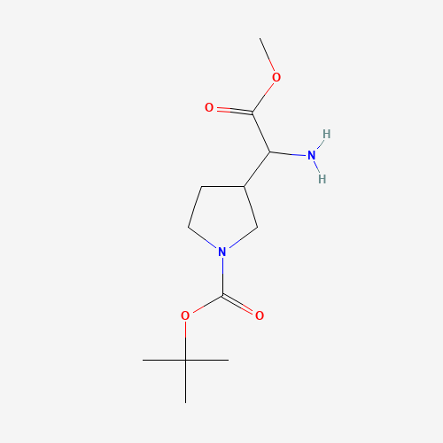 tert-Butyl 3-(1-amino-2-methoxy-2-oxoethyl)pyrrolidine-1-carboxylate