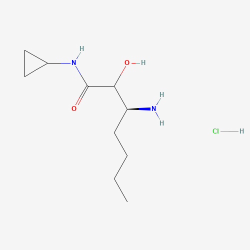 (3S)-3-Amino-N-cyclopropyl-2-hydroxyheptanamidehydrochloride(1:1)