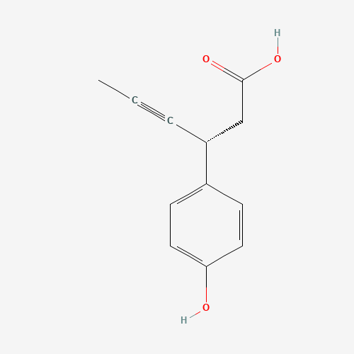 (R)-3-(4-Hydroxyphenyl)hex-4-ynoic acid
