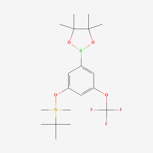 tert-Butyldimethyl(3-(4,4,5,5-tetramethyl-1,3,2-dioxaborolan-2-yl)-5-(trifluoromethoxy)phenoxy)silane