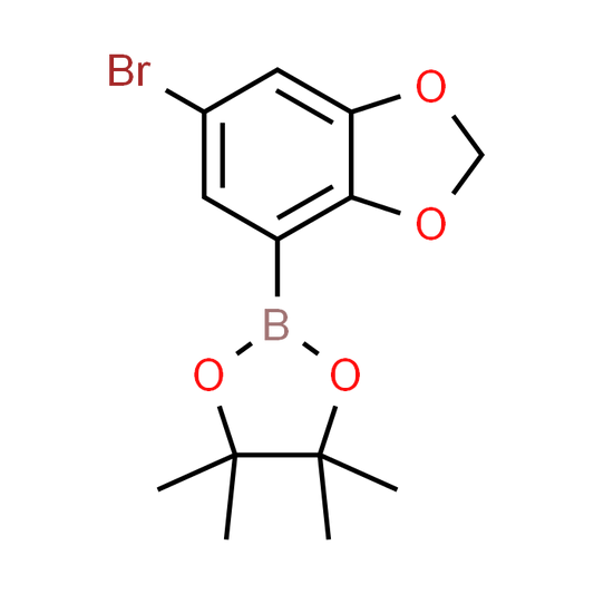 2-(6-Bromobenzo[d][1,3]dioxol-4-yl)-4,4,5,5-tetramethyl-1,3,2-dioxaborolane