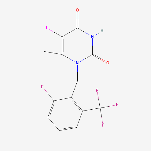 1-(2-Fluoro-6-(trifluoromethyl)benzyl)-5-iodo-6-methylpyrimidine-2,4(1H,3H)-dione - Achmem