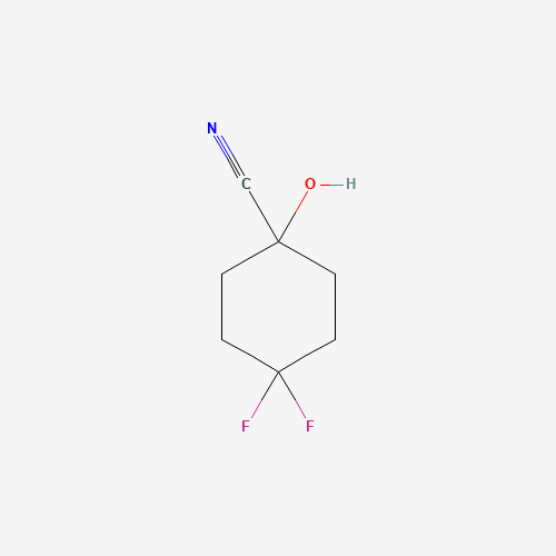 4,4-Difluoro-1-hydroxycyclohexane-1-carbonitrile